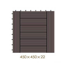 450 * 450 * 22 WPC / madera de plástico compuesto de bricolaje piso